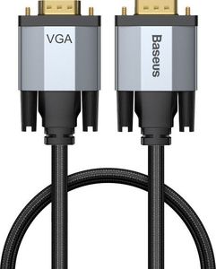 Kabel Baseus D-Sub (VGA) - D-Sub (VGA) 1m czarny (BSU1349GRY) 1