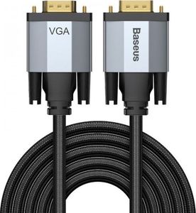 Kabel Baseus D-Sub (VGA) - D-Sub (VGA) 3m czarny (BSU997GRY) 1