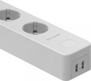 Blitzwolf Inteligentna listwa zasilająca Blitzwolf BW-SHP9, 3 gniazda + 2x USB, 15A, 3300W 3