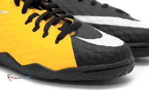 Nike Pomarańczowo-czarne buty piłkarskie na halę Nike Hypervenom Phelon IC 852600-801 JR 33,5 2