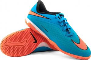 Nike Niebiesko-pomarańczowe buty piłkarskie na halę Nike Hypervenom Phelon IC 599811-484 JR 36 1