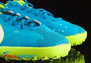 Nike Niebiesko-żółte buty piłkarskie na orlik Nike Mercurial Victory TF 921494-400 JR 33,5 2