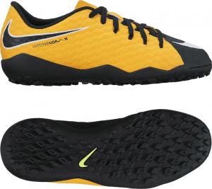 Nike Pomarańczowe-czarne buty piłkarskie na orlik Nike Hypervenom Phelon TF 852598-801 JR 36 1