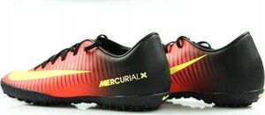 Nike Czerwono-czarne buty piłkarskie na orlik Nike Mercurial Victory TF 831968-870 44 3
