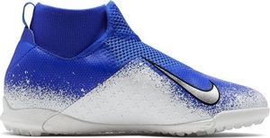 Nike Niebiesko-białe buty piłkarskie turfy Nike Phantom Vision Academy DF TF AO3292-410 Junior 34 5