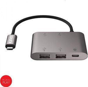 HUB USB Kanex Kanex 4-Port USB Charging Hub with USB-C - Adapter z USB-C na USB 3.0 x 4 + USB-C PD Port (Anodized Aluminum) 1