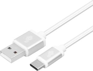 Kabel USB TB Print USB-A - USB-C 2 m Srebrny (AKTBXKUCSBA200V) 1