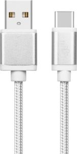 Kabel USB TB Print USB-A - USB-C 2 m Srebrny (AKTBXKUCSBA200V) 3