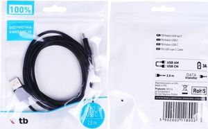 Kabel USB TB Print USB-A - 2 m Czarny (AKTBXKUCSBA200B) 5