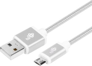 Kabel USB TB Print USB-A - microUSB 2 m Srebrny (AKTBXKU2SBA200V) 1