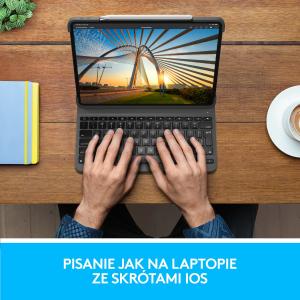 Etui na tablet Logitech Slim Folio Pro for iPad Pro 11-inch (1st, 2nd, 3rd and 4th gen) - GRAPHITE - UK (920-009689) 2