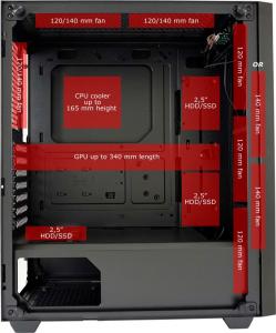 Obudowa LC-Power Gaming 706B Destiny_X (LC-706B-ON) 8