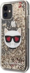 Karl Lagerfeld Karl Lagerfeld KLHCN61LCGLGO iPhone 11 hardcase złoty/gold Glitter Choupette 2