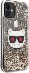 Karl Lagerfeld Karl Lagerfeld KLHCN61LCGLGO iPhone 11 hardcase złoty/gold Glitter Choupette 3