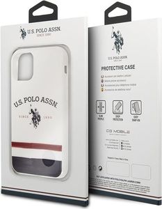 U.S. Polo Assn US Polo USHCN61PCSTRB iPhone 11 biały/white Tricolor Pattern Collection 7
