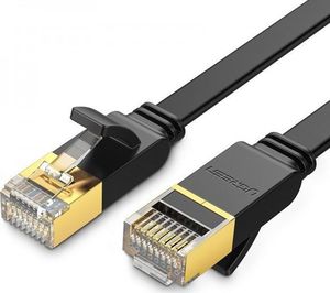 Ugreen Płaski kabel sieciowy UGREEN NW106 Ethernet RJ45, Cat.7, STP, 1.5m (czarny) 1