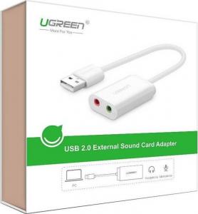 Karta dźwiękowa Ugreen US205 Biały (30143) 3