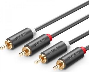 Kabel Ugreen RCA (Cinch) x2 - RCA (Cinch) x2 1.5m czarny (UGR314BLK) 2