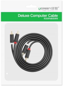 Kabel Ugreen RCA (Cinch) x2 - RCA (Cinch) x2 1m czarny (30747) 10