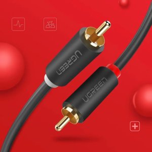 Kabel Ugreen RCA (Cinch) x2 - RCA (Cinch) x2 1m czarny (30747) 11