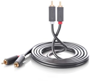 Kabel Ugreen RCA (Cinch) x2 - RCA (Cinch) x2 1m czarny (30747) 3