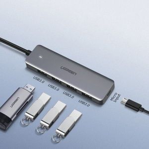 HUB USB Ugreen 1x microUSB  + 4x USB-A 3.0 (UGR293) 5