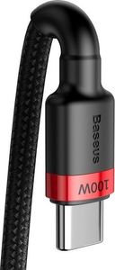 Kabel USB Baseus USB-C - USB-C 2 m Czarno-czerwony (BSU1520REDBLK) 2