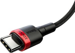 Kabel USB Baseus USB-C - USB-C 2 m Czarno-czerwony (BSU1520REDBLK) 3