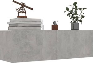 vidaXL Szafka pod TV, szarość betonu, 100x30x30 cm, płyta wiórowa 3