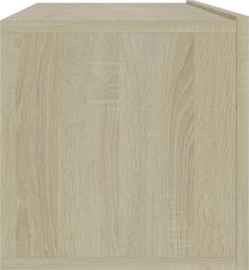 vidaXL Szafka pod TV, dąb sonoma, 100x30x30 cm, płyta wiórowa 7