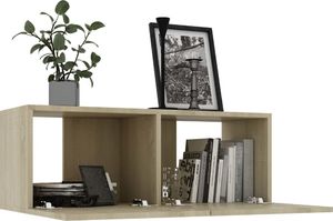 vidaXL Szafka pod TV, dąb sonoma, 80x30x30 cm, płyta wiórowa 3