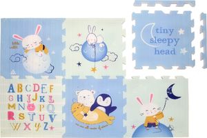 Humbi Humbi Puzzle piankowe 6 szt. 58 x 58 x 1,5 cm mata piankowa edukacyjna dwustronna gruba pastelowa uniwersalny 1