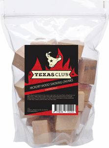 Texas Club Hickory (karijos) medžio rūkymo kaladėlės Texas Club 1kg 1
