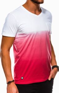 Ombre Koszulka męska S1036 czerwona r. M 1