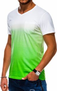 Ombre Koszulka męska S1036 zielona r. S 1