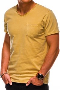 Ombre Koszulka męska S1037 żółta r. S 1