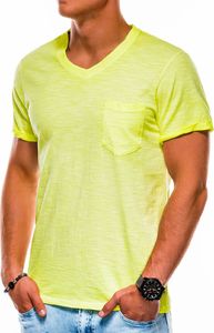 Ombre Koszulka męska S1053 żółta r. XL 1