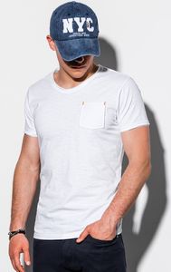 Ombre Koszulka męska S1100 biała r. XL 1