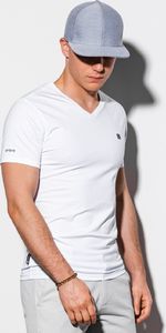 Ombre Koszulka męska S1183 biała r. XL 1