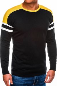 Ombre Sweter męski E146 - czarny S 1