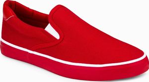 Ombre Buty męskie slip on T301 - czerwone 44 1
