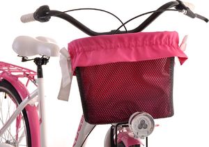 Kozbike Rower miejski 26" biało-różowy (26K19-S3) 2