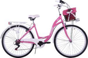 Kozbike Rower miejski City 28" 28 różowy 1