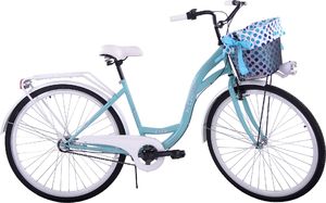 Kozbike Rower miejski 3 biegi 26" morsko-biały 1