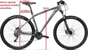 Kross Rower górski Esprit B3 29" srebrny 5