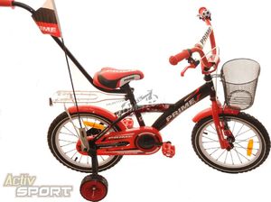 Fuzlu Rower dziecięcy 16 Prime czarno-czerwony uniwersalny 1