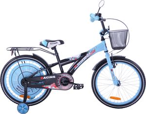 Fuzlu Rower dziecięcy 20 Racing Sport czarno-niebieski 1
