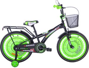 Fuzlu Rower dziecięcy 20 Racing Sport czarno-zielony 1
