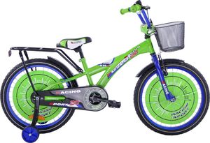 Fuzlu Rower dziecięcy 20 Racing Sport zielono-niebieski 1