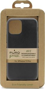 Puro PURO Green Compostable Eco-friendly Cover - Ekologiczne etui iPhone 11 Pro (czarny) 3